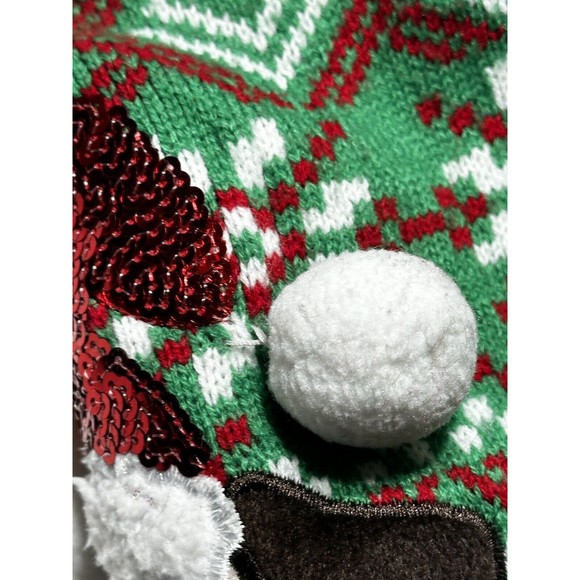 Pug Christmas Sweater It's Our Time Santa Christmas Present Large Youth Dog - Picture 9 of 11